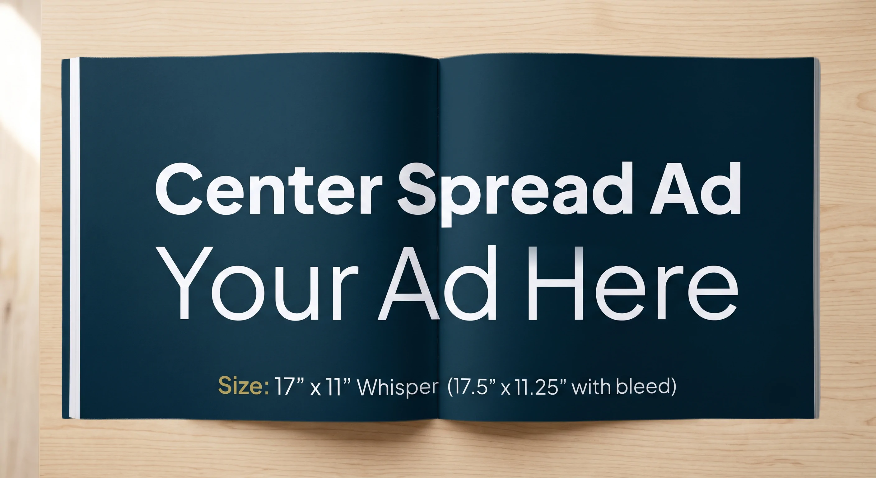 Center Spread format example
