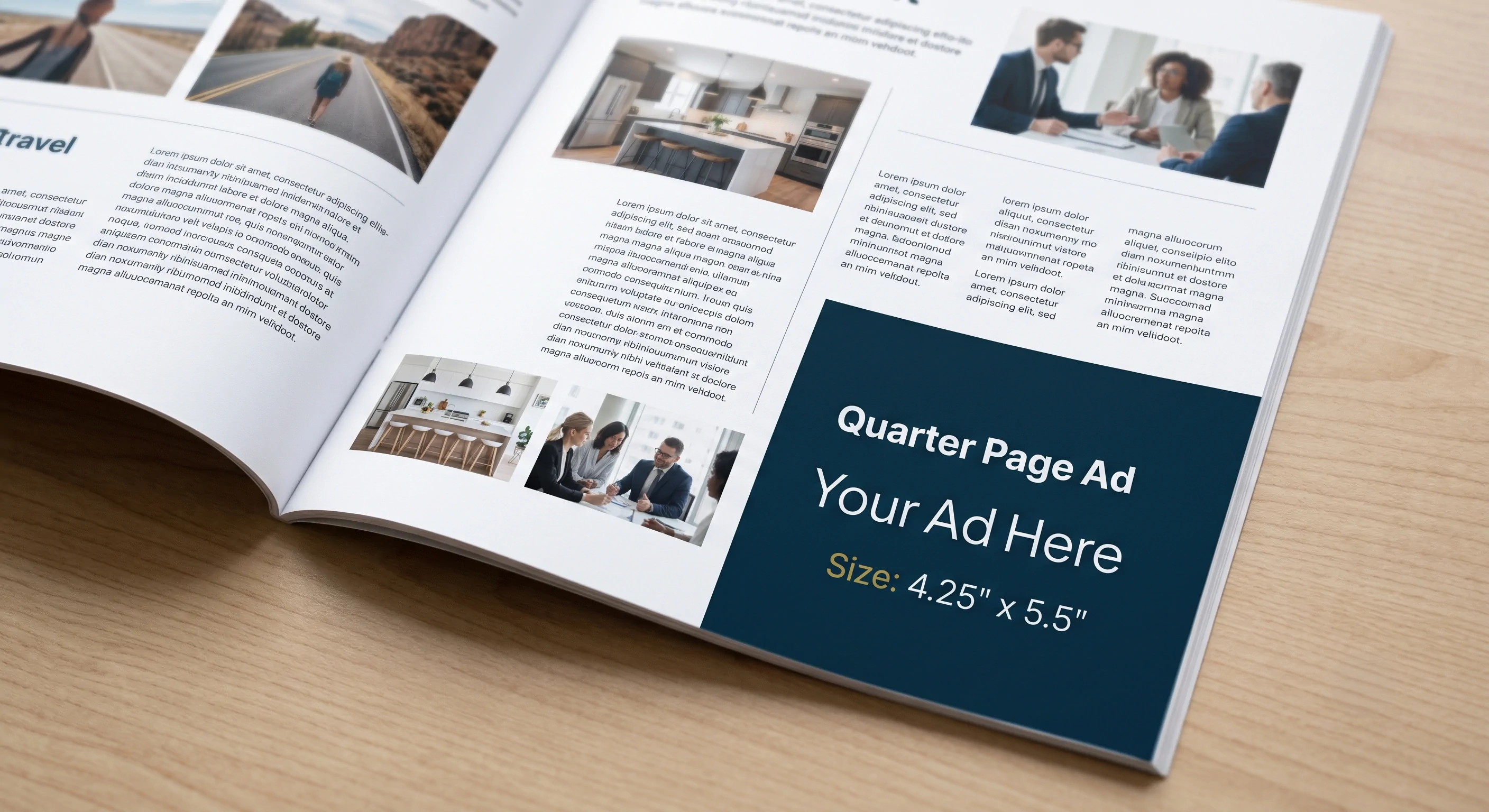 Quarter Page Ad format example